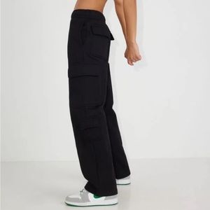 Garage Black Fleece Cargo Sweatpants